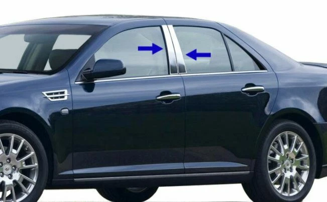 2005-2011 Cadillac STS 4Pc Chrome Pillar Post Stainless Steel Trim Door Foto 1 de 1