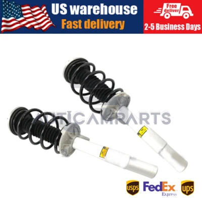 Pair Front Shock Struts Assys w/o EDC For BMW E65 E66 745Li 750i 760i 760Li Base - Image 1 of 4