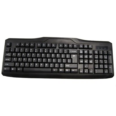INLAND KEYBOARD iK100 USB 107-KEY WIRED KEYBOARD SILENT BY GENESIS POWER PC NEW - Image 1 of 4