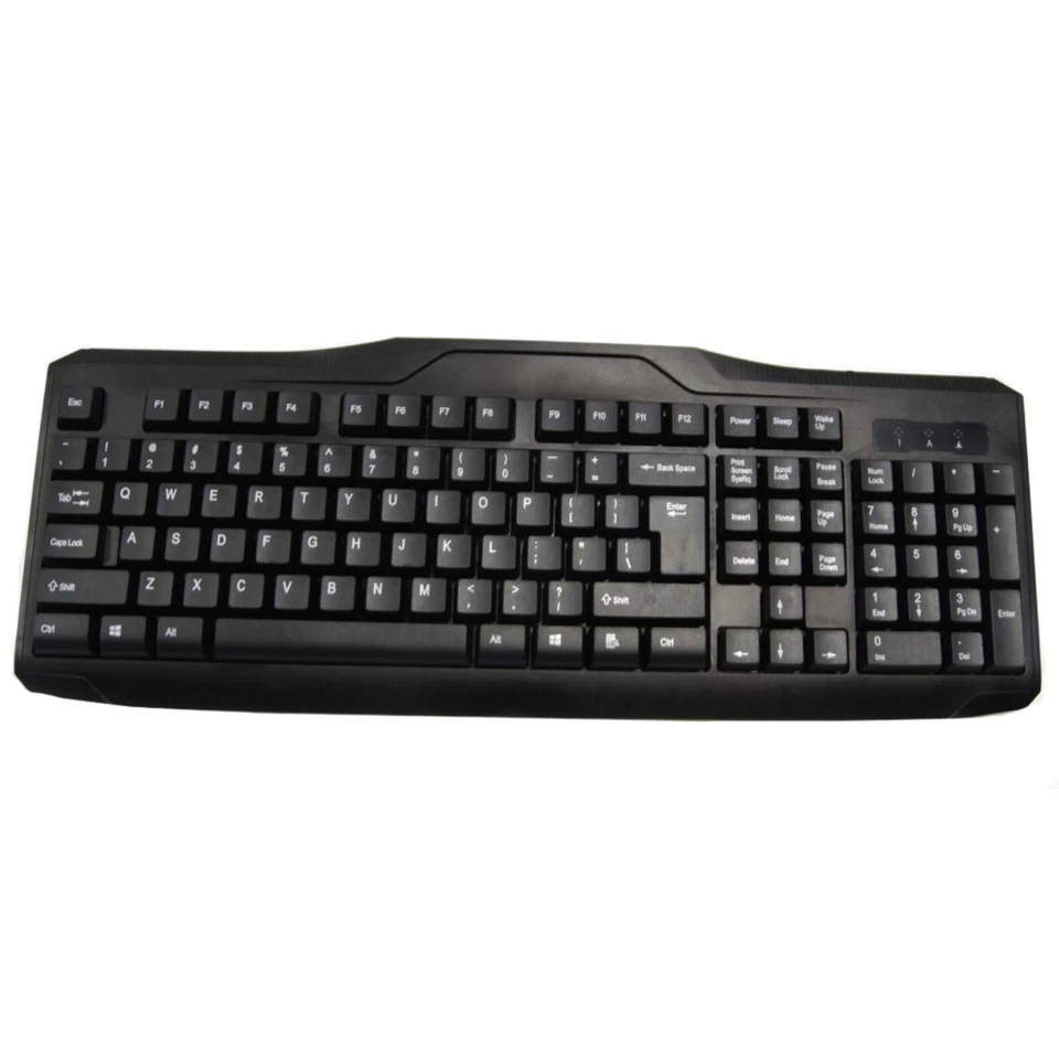 INLAND KEYBOARD iK100 USB 107-KEY WIRED KEYBOARD SILENT BY GENESIS POWER PC NEW - Image 1 of 4