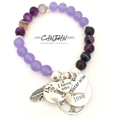 Pulsera I Love You Sister In Law Amistad Dije Familia Vive Risa Amor Regalos Foto 1 de 4