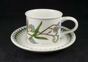 Portmeirion Botanic Garden Drum Style Cup and Saucer - Forget Me Not - Picture 1 of 7