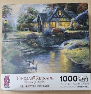 Rompecabezas Ceaco Thomas Kinkade Stillwater Cottage 2009 1000 piezas nuevo en stock - Imagen 1 de 1