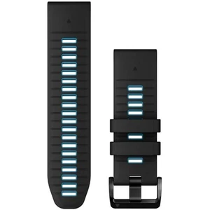 Garmin 010-13281-05 QuickFit 26 mm Replacement Watch Band - Black/Cirrus Blue - Picture 1 of 2