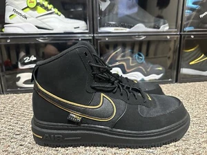 Nike Air Force 1 Boot AF1 Cordura Black Wheat University Gold Low Size 14 - Picture 1 of 7