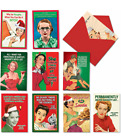 NOBLE Christmas Greeting Cards NobleWorks 10 Adult Cartoon Humor Holiday Cards W