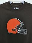 Cleveland Browns Helmet Brown T-Shirt Short Sleeve NFL Team Apparel Men  NEW