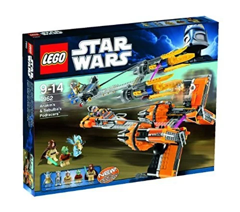 LEGO 9-14 Star Wars Anakin's Sebulba's Podracers 7962 Toy Present M Cover