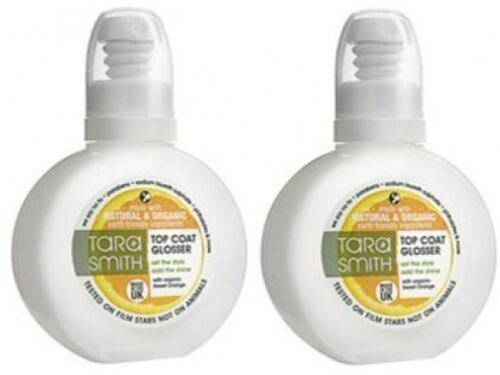 2 x TARA SMITH NATURAL & ORGANIC ECO FRIENDLY HAIR GLOSS TOP COAT GLOSSER SPRAY