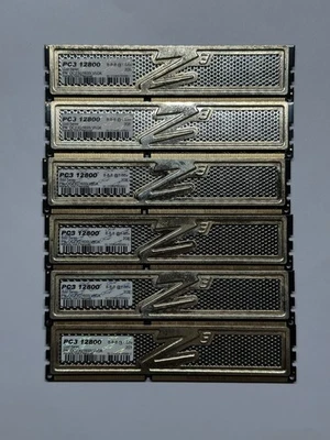 OCZ Gold Series OCZ3G1600LV6GK PC3 12800 2GB Memory RAM Computer (Lot Of 6) - Image 1 of 4