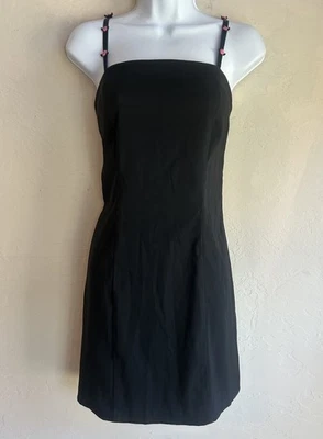 Vintage 90s Y2K I.N. San Francisco Mini Dress 11 Goth Fairy Rose Coquette Party - Image 1 of 4