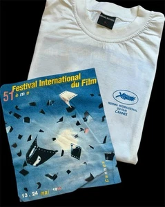 🔥Rara🔥 Maglietta Ufficiale Festival Internazionale del Cinema di Cannes 1998 - Foto 1 di 8