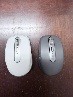 2 x Logitech MX ANYWHERE 3S Wireless Mouse - Graphite and Pale Grey - Image 1 of 4