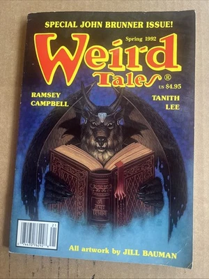 Weird Tales Spring 1992  No. 304 fantasy horror magazine Necronomicon Campbell - Image 1 of 4