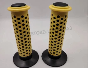 F1 Grips giallo a pois vecchia scuola BMX bicicletta Fuan Oakley SE GT Redline Haro - Foto 1 di 6