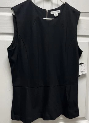 Nuevo Vestido Top Liz Claiborne Mujer Talla XL Negro Cremallera Trasera Sin Mangas Foto 1 de 4