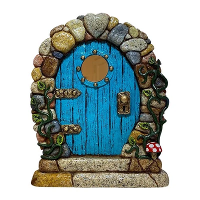 Elf Fairy Door Miniature Garden Tree Doors Miniature Yard Art Wooden Sculptures - Image 1 of 4