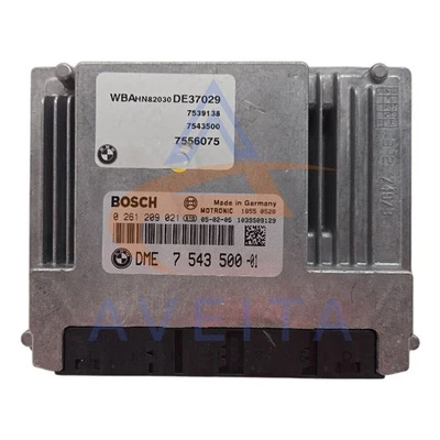 Motore BMW Serie 7 2005 E66 4.8 N62B48B ECU 7543500 - Immagine 1 di 4