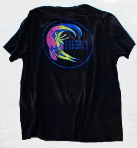 O'Neill Men's Black Neon Surfing Graphic T-Shirt XL Short Sleeve - Picture 1 of 3