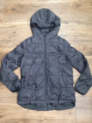 Chaqueta acolchada Tucker & Tate Girls negra con cremallera completa con capucha buen estado usado Foto 1 de 4