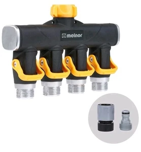 Melnor 65135AMZ 4 Wege Hebel Durchfluss Ventil Stecker Bundle gelb schwarz - Bild 1 von 6