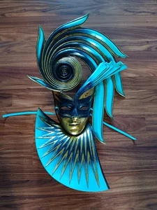 Vintage Michael Taylor Carnivale Hand-made "Fiorenza" Large 3D Wall Mask - Picture 1 of 9