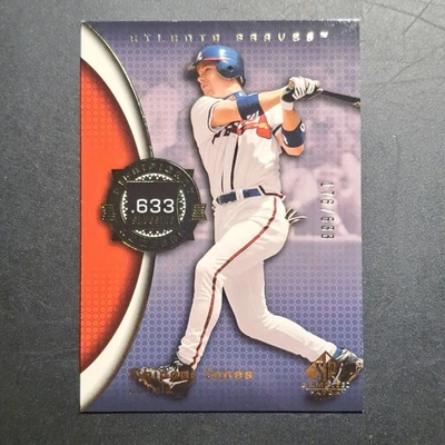 Chipper Jones 2004 SP #88 Game Used Patch Significant Numbers #/633 HOF - Image 1 of 2