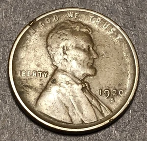 1920-S Lincoln Wheat Cent - VF - Picture 1 of 2