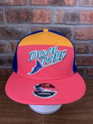 New Era Tampa Bay Devil Rays Panel Dividido Coral Logo 9fifty Gorra Snapback MLB Foto 1 de 4