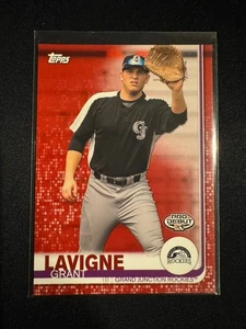 2019 Topps Pro Debut #96 Grant Lavigne Red Parallel #07/10 Rookie Rockies RARE - Picture 1 of 2