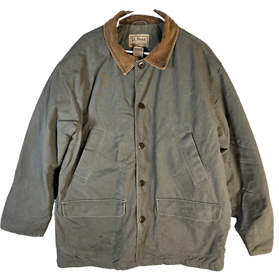 Chaqueta LL Bean Barn Chore 0WY20 Abrigo de Campo Forro Aislante Acolchado Para Hombres XL REG Foto 1 de 4