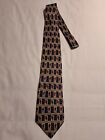 Jonelle Mens Geometric Silk Pointed Tie One Size Made In Italy ????