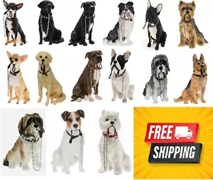 Sitzender Hund mit Bleiornament/Figur in einer Geschenkbox von Leonardo - Bild 1 von 16