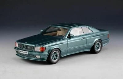 MERCEDES AMG 560 SEC C126 6.0 1984 COUPE GREEN METAL GLM 206002 1/43 WIDE BODY - Photo 1/3