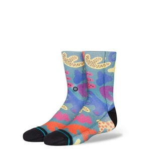 NEW Stance Kid's Dwyane Wade Collection Abstract Shapes Crew Socks Youth L 3-5.5 - Picture 1 of 3