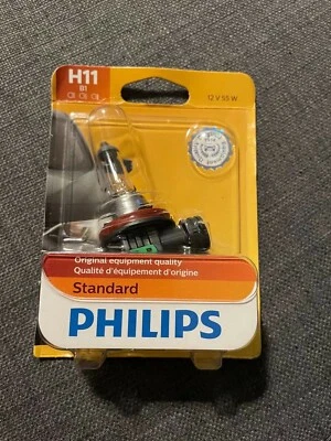 Philips 12362B1 H11 Standard Halogen Replacement Headlight Bulb, 1 Pack - Image 1 of 2