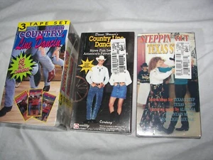 New Sealed Lot of 5 Country Line Dancing Instructional VHS Tapes Texas Style - Photo 1/8