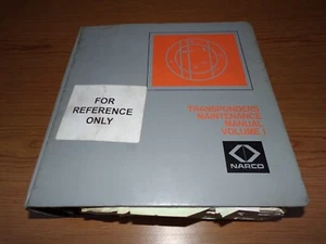 Manual de mantenimiento de transpondedores Narco volumen 1 para AT5A UAT1 AT6A - Imagen 1 de 3