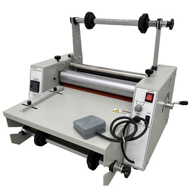 MAISUTSEB® 110V 14inch Steel Roller Thermal Laminator Hot/Cold Roll Laminating Machine