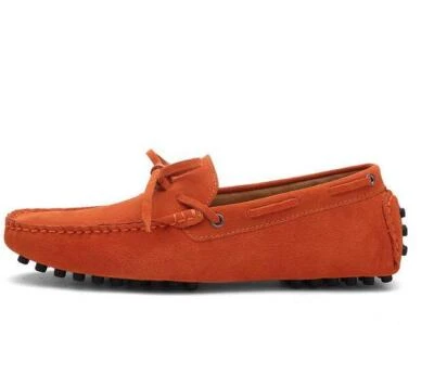 Men Loafers Moccasin Lace Up Suede Leather Slip on Casual Boat Driving Shoes New - Image 1 of 4