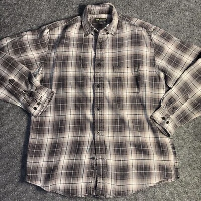 John Bartlett Consensus Shirt Men's M Brown Plaid Midweight Pocket Button Down - Image 1 of 4