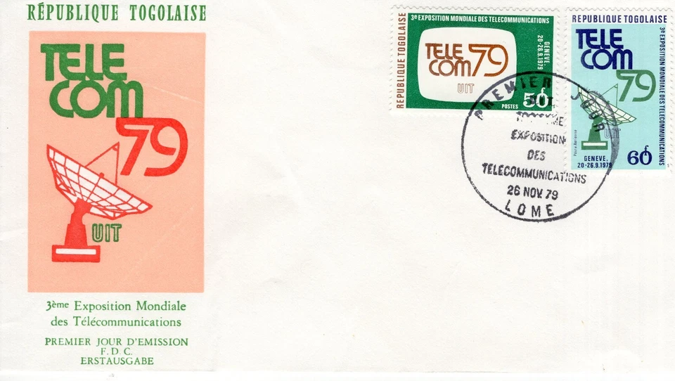 TOGO 1979 International Exhibition for Telecommunications Technology    FDC19648 - Image 1 of 1