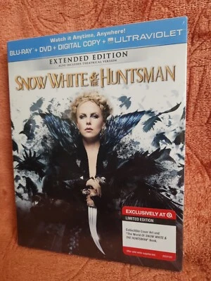 Snow White and the Huntsman: Extended Blu Ray, Dvd W Slipcover. Sealed. New.  - Image 1 of 2