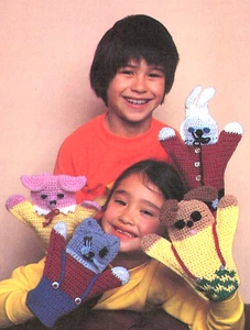 CUTE Animal Hand Puppet/Crochet Pattern INSTRUCTIONS ONLY - Picture 1 of 1