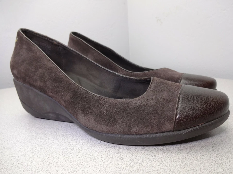 Zapatos de cuña ROCKPORT Adiprene de Adidas para mujer marrón K56676 talla US 8 / EUR 38,5 Foto 1 de 4