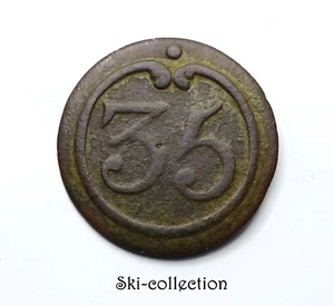 Knopf 35. Linieninfanterieregiment, Truppen (1803-1814) Napoleon I. 21mm - Bild 1 von 3