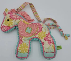 Vintage Children Purse Sassy Pet Saks By Douglas Colorful Floral Pony Horse - Picture 1 of 6
