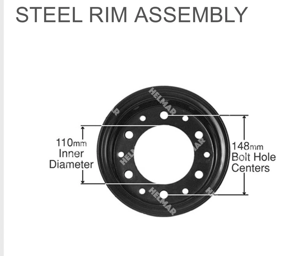 R500-2 STEEL RIM ASS'Y Aftermarket (AFTERMARKET)