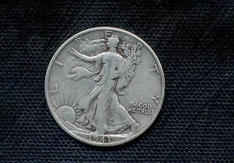 1943p Liberty Walking Half Dollar Cover