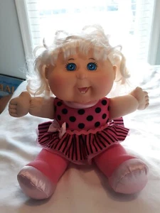 2014 Cabbage Patch Kids Doll 12" Ballerina Pink Polka Dot Stripe Plush Tutu Girl - Picture 1 of 7
